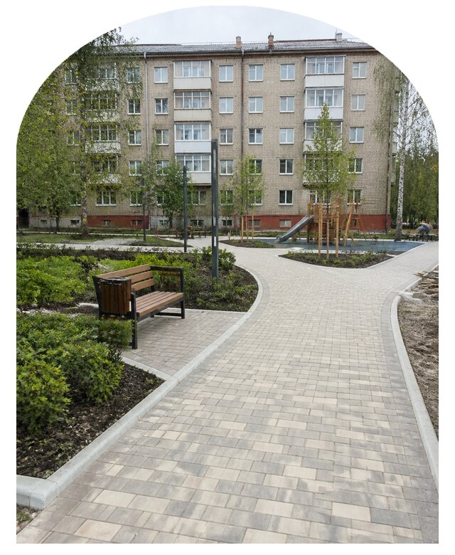 Благоустройство двора МКД под ключ в Качканаре от 256325 р. | Метпроект-Кчк